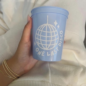 One Last Disco Bachelorette Cups | Bachelorette Party Favors | Bach Party Gifts | Personalized |