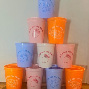 Fresh Off The Market Bachelorette Cups | Bachelorette Party Favors | Bach Party Gifts | Personalized |