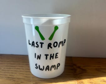 Personalized Bachelorette Party Cups: Last Romp in the Swamp Favors