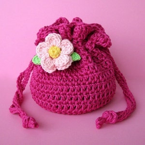 PDF Crochet Pattern Drawstring Bag / Pouch image 5