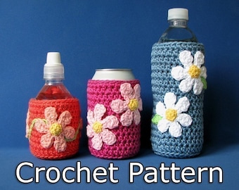 PDF Crochet Pattern -  Drink Cozies