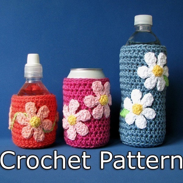 PDF Crochet Pattern -  Drink Cozies