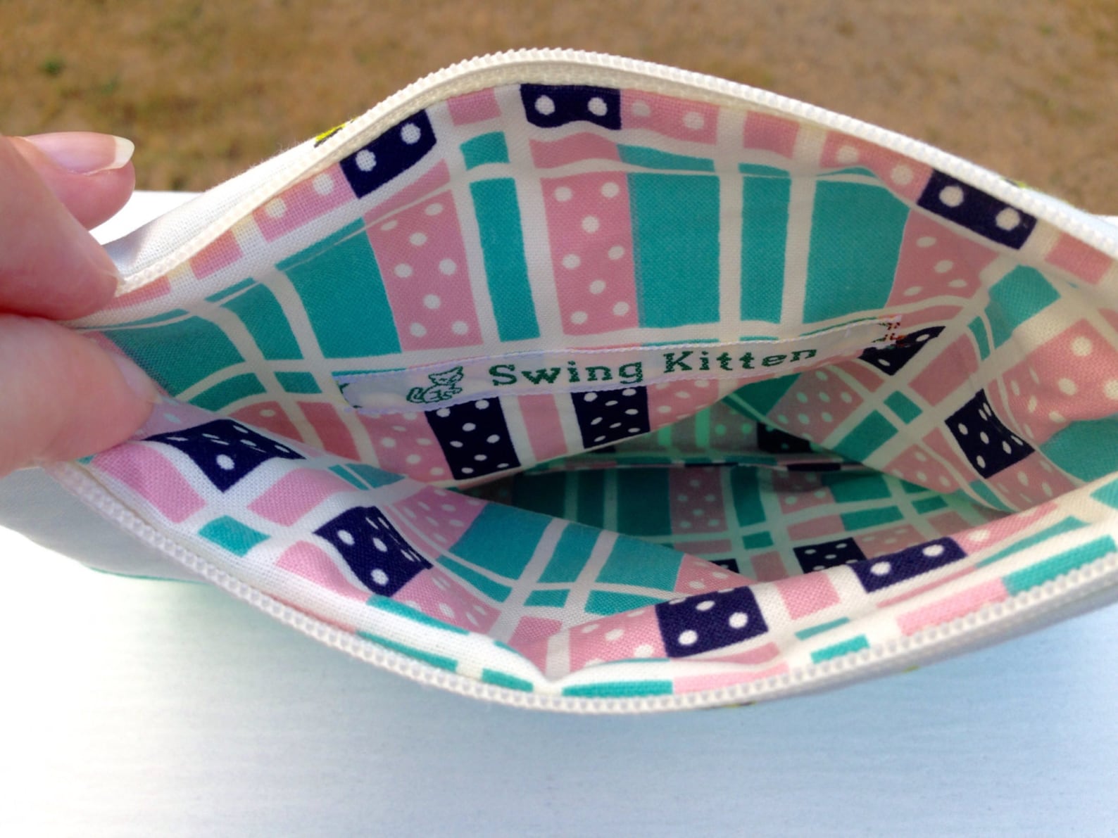 Small Zipper Pouch Zipper Bag Zippered Pouch Makeup Bag Craft Etsy