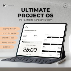 Project Management Template | Notion Team Management System | Project Manager Notion | Project Tracker | Notion Template | Projects Planner