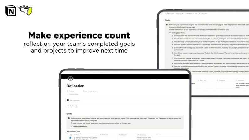 Project Management Template | Notion Team Management System | Project ...