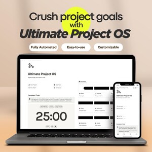 Project Management Template | Notion Team Management System | Project Manager Notion | Project Tracker | Notion Template | Projects Planner
