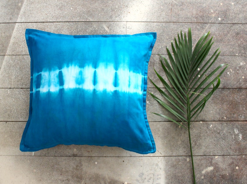 . shibori tie dye cushion cover . decorative throw Etsy