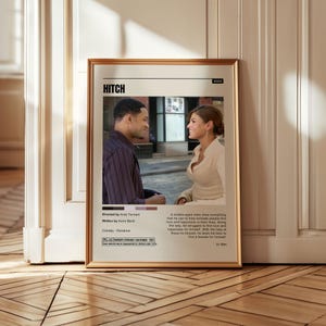 Hitch Movie Poster, Romantic Comedy Film, Will Smith Art (Digital Download)
