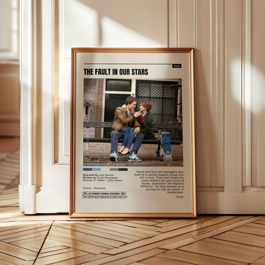 The Fault in Our Stars Movie Poster, Romantic Drama Print (digital ...