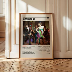 13 Going on 30 Movie Poster, Romantic Comedy Wall Art (Digital Download)