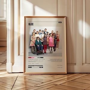 Glee TV Series Poster, Musical Comedy Art (Digital Download)