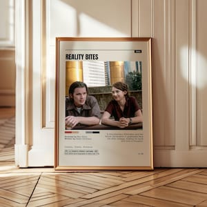Reality Bites Movie Poster, 90s Romantic Comedy Art (Digital Download)