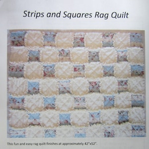 Baby Rag Quilt Pattern, Easy Quilt Pattern, Beginner PDF Pattern