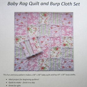 Burp Cloth Pattern | Security Blanket Pattern | Instant Download | Easy Beginner Pattern