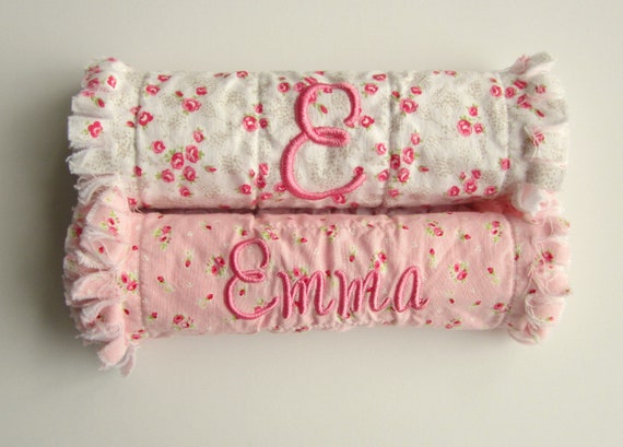 baby girl burp cloths