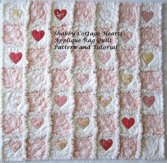 Applique Tutorial | Quilt Pattern | PDF Pattern | Instant Download | Heart Pattern | Charm Pack Pattern | Digital Download