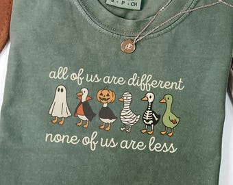 Comfort Colors® Halloween Funny Goose Shirt, Just a Spooky Goose Shirt, Halloween Shirt, Skeleton Goose Tee, Spooky Season Shirt, Spooky Tee