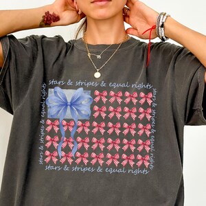 Stars And Stripes And Equal Rights Shirt, 4th of July Protest T-Shirt, Stars and Stripes Graphic Tee, Red White and Blue Shirt, Anti Trump