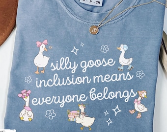 Silly Goose Teacher Shirt, Teacher Sweatshirt, Inclusion Back To School Shirt, Goose TShirt Gift, Sped Teacher Shirt, Positive Teach T-Shirt