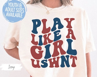 USWNT Shirt, USWNT Soccer, Comfort Colors Soccer, Usa Soccer, Soccer Shirt, Soccer Gifts, Soccer Player GIFT, Kids Soccer Tee