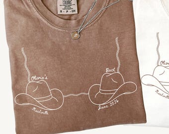 Camisetas Comfort Colors® para despedida de soltera del oeste de Nashville, camisetas de despedida de soltera de Last Rodeo Country, camisetas personalizadas para despedida de soltera Let's Go Girls