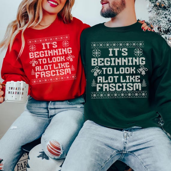 Ugly Christmas Sweater: Funny Anti Trump Protest Sweatshirt