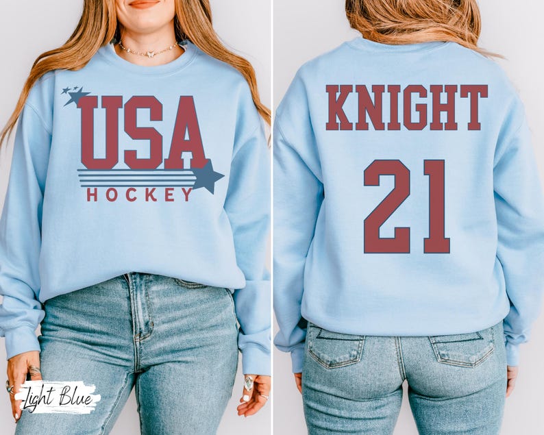USA Hockey, USA Womens Hockey, Hockey Apparel, Hockey Sweatshirt, Winter Games Crewneck image 6