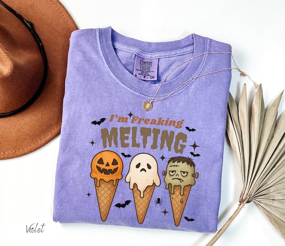 Summerween Comfort Colors® Shirt, Summer Ween Tee, Spooky Summer Vibes Tee, Monster Beach Party Tee, Scary Movie Lover Gift Trendy Aesthetic