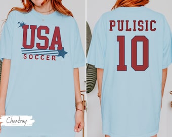 Custom USMNT Shirt, Personalized USA Soccer Shirt, World Cup, Personalized Soccer Gift
