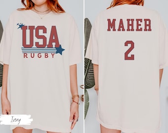 USA Rugby Shirt, Ilona Maher Shirt, Team Ruby Shirt, Rugby Tee, Rugby Player Gift, Rugby Fan Gift, Rugby T-Shirt, Women's Rugby, Gameday Tee