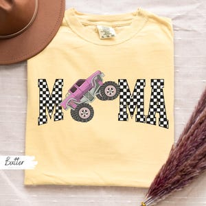Monster Truck Mom Shirt, Floral Monster Truck, Truck Mama Shirt, Monster Trucks Are My Jam, Truck Party Shirt, Truck Lover tee Butter