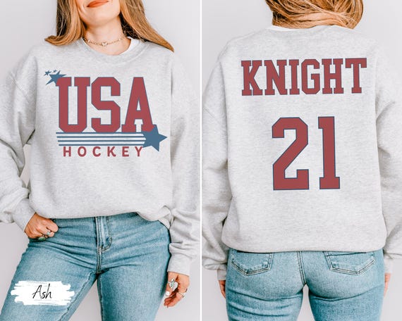 USA Hockey, USA Womens Hockey, Hockey Apparel, Hockey Sweatshirt, Winter Games Crewneck