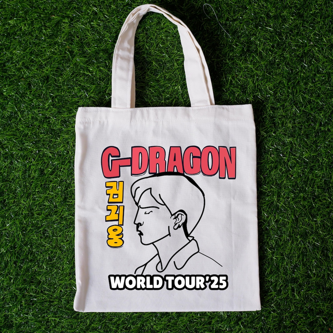 G-DRAGON WORLD TOUR コンサートワールドツアー バッグ G-Dragon - ワールドツアー'25 - キャンバストートバッグ - Etsy 日本