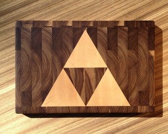 Triforce End-Grain Cutting Board