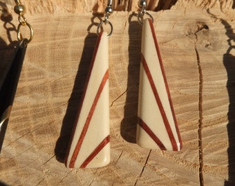 Deco Inspired Earrings - Holly and Bloodwood