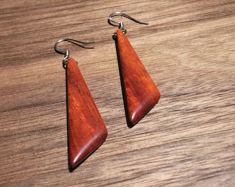 Bloodwood Triangle Earrings