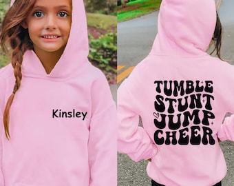 Personalized Cheerleader Hoodie, Custom Cheer Girl Sweatshirt, Custom Cheer Sweater, Cheer Gifts, Cheerleader Gift, Cheer Apparel
