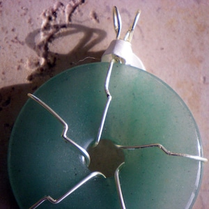 Jade Wire Wrapped Pendant