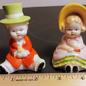 Vintage Boy and Girl Salt & Pepper Shaker