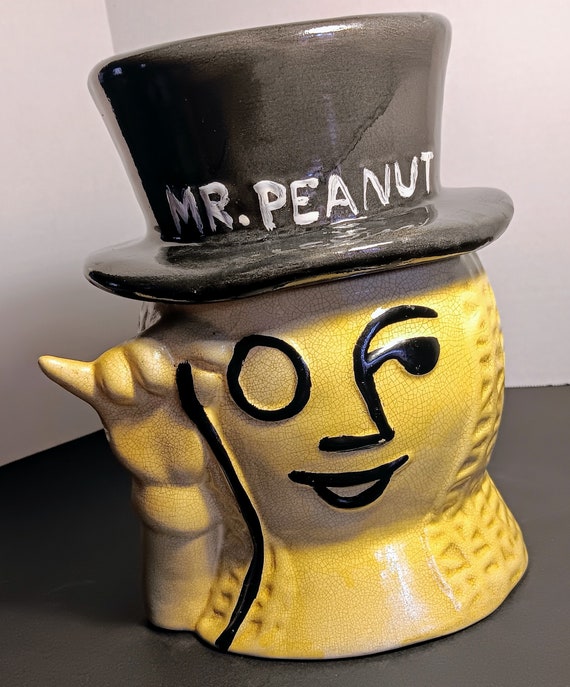 Vintage Mccoy Planters Mr Peanut Cookie Jar - Etsy
