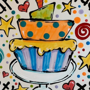 Extra Large Family Birthday Celebration Plate - 12 Inch Ceramic Plate