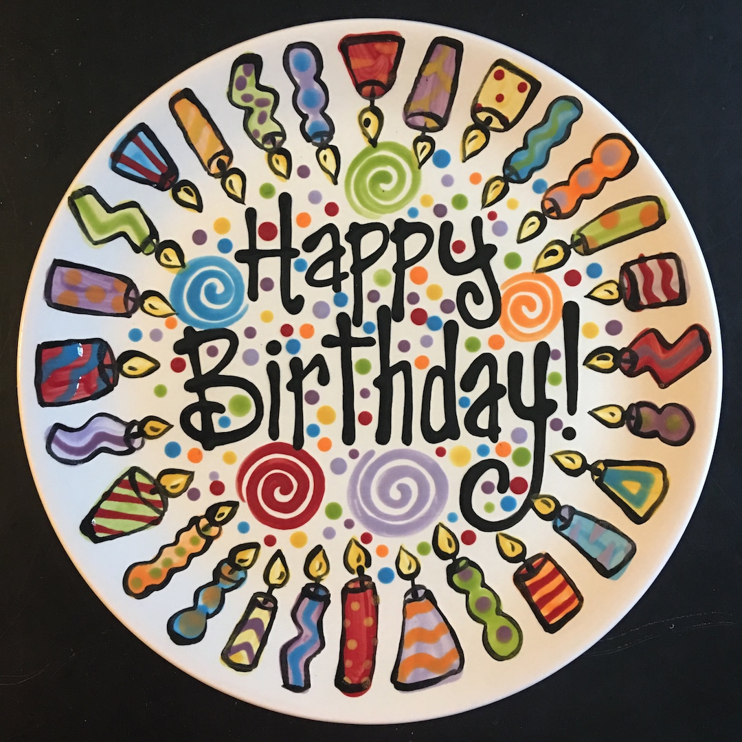 Family Birthday Plate 10 Inch Ceramic Plate - Etsy