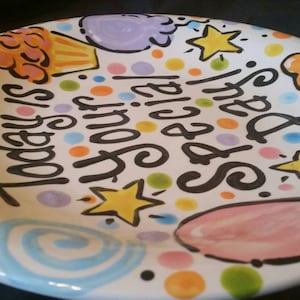Birthday Plate - It&#39;s Your Special Day 10 Inch Ceramic Plate