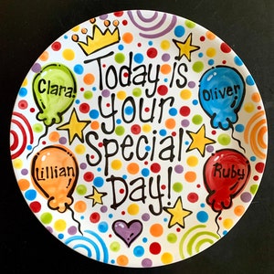 PERSONALIZED CELEBRATION PLATE - Celebrate Special Days 10 Inch Ceramic Plate