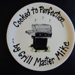 Personalized BBQ Grill Platter for Dad, Uncle, Grandpa or any Special Chef - - Great Fathers Day Gift