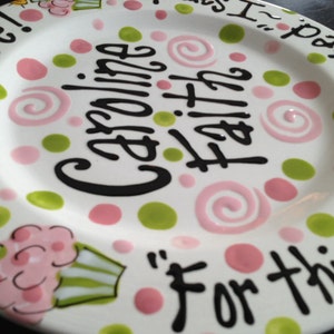 Hand Painted Personalized Birthday Plate image 1