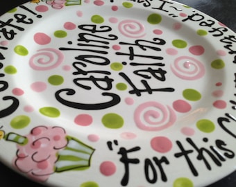 Hand Painted Personalized Birthday Plate