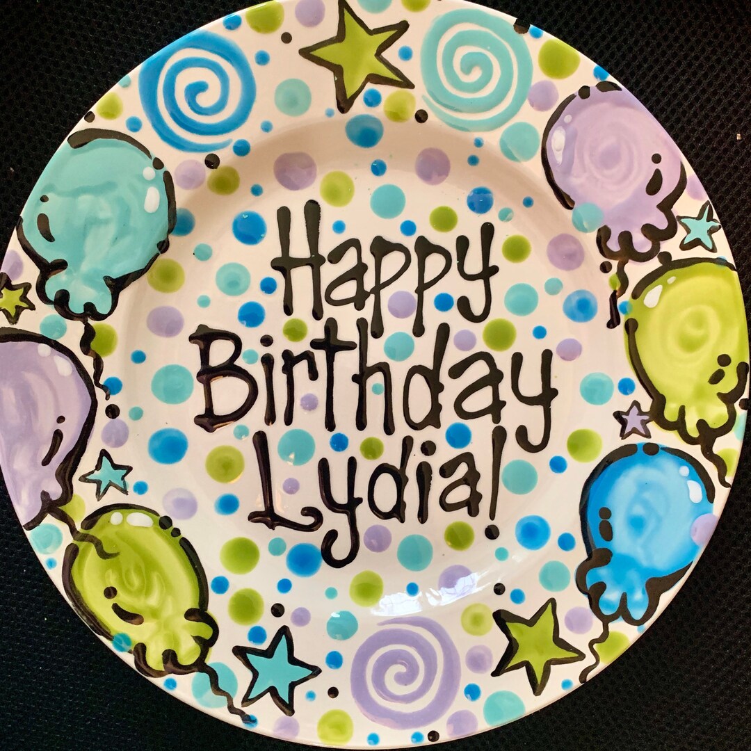 Personalized Birthday Plate or Special Occasion Plate to Etsy