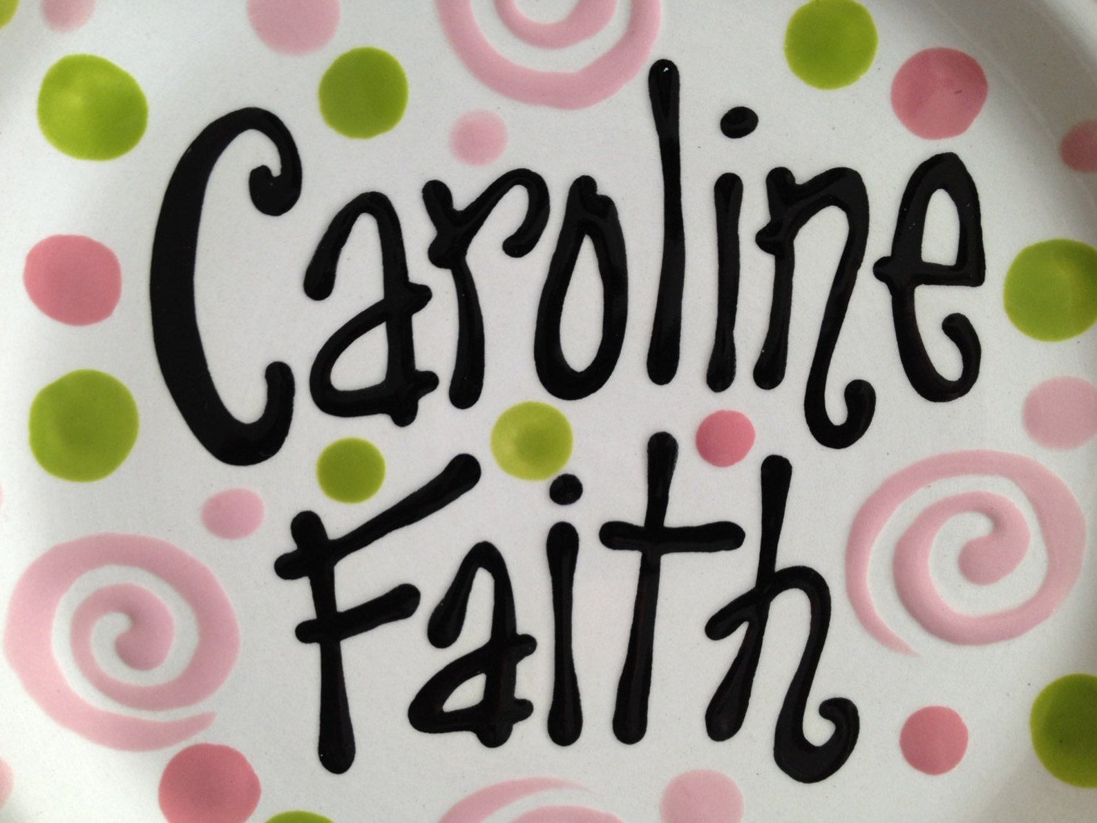 Hand Painted Personalized Birthday Plate Etsy