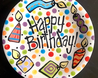 Family Birthday Plate - 10 Inch Ceramic Plate